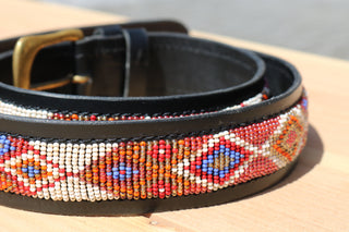 Ceinture avec perles San Pink