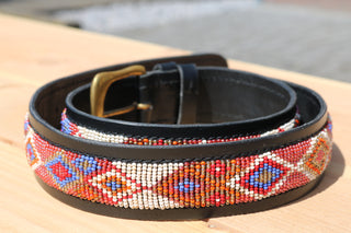 Ceinture avec perles San Pink