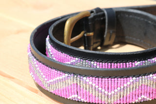 Ceinture avec perles Kabaka Pink