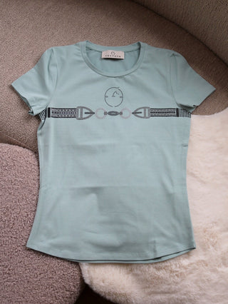 T-shirt Vestrum à manches courtes pour femmes Punta Ala Frosty Green