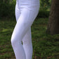 Pantalon d'équitation à grip genoux pour femmes Nicky blanc