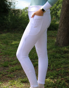 Animo rijbroek full grip dames Nicky wit