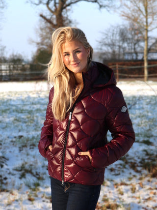 Veste d’hiver Equiline pour femme Gasic Amaranto