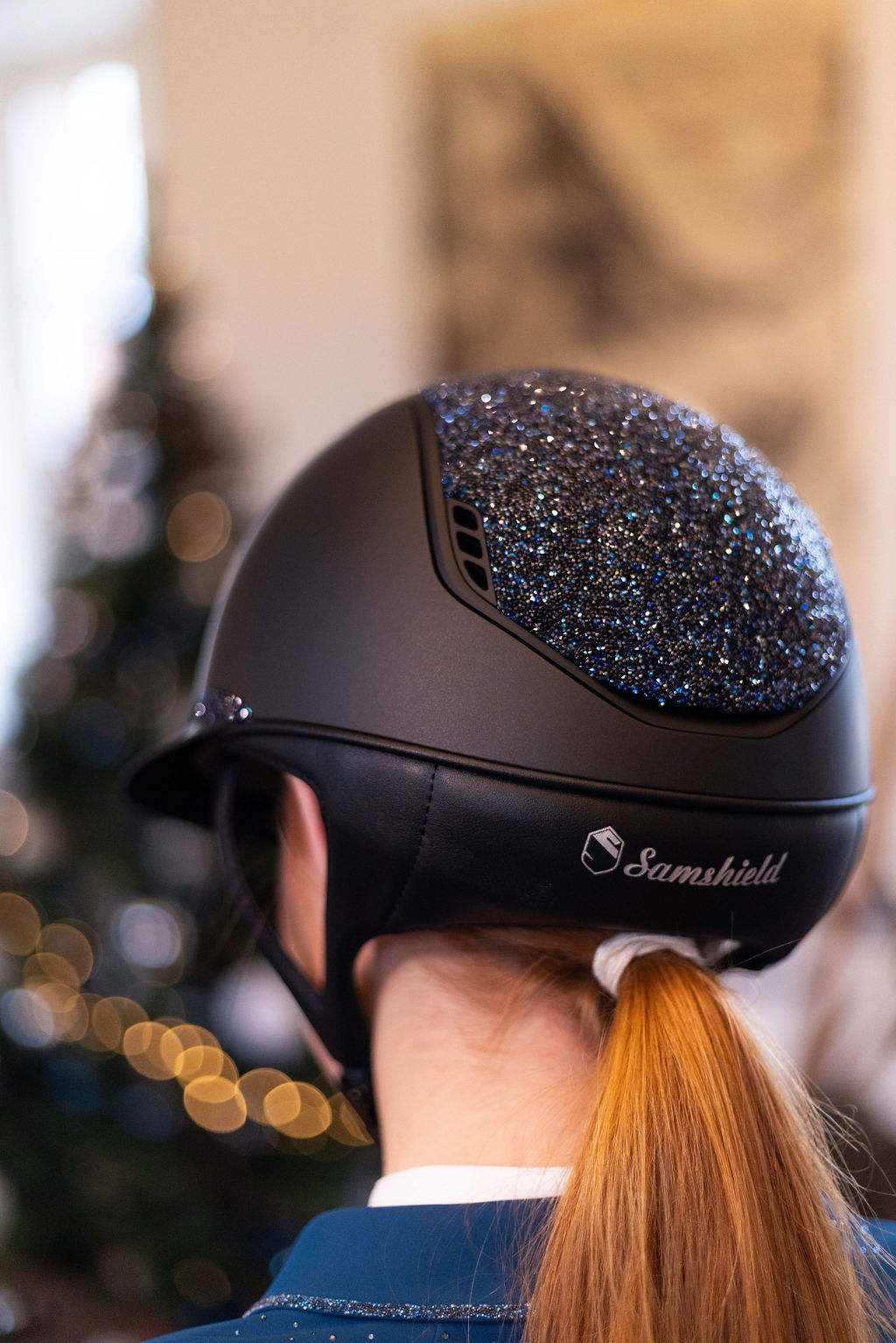 Samshield 2.0 Casque d'équitation Miss Shield Shadowmatt Ultra Fine Rock Cosmic Nights Noir