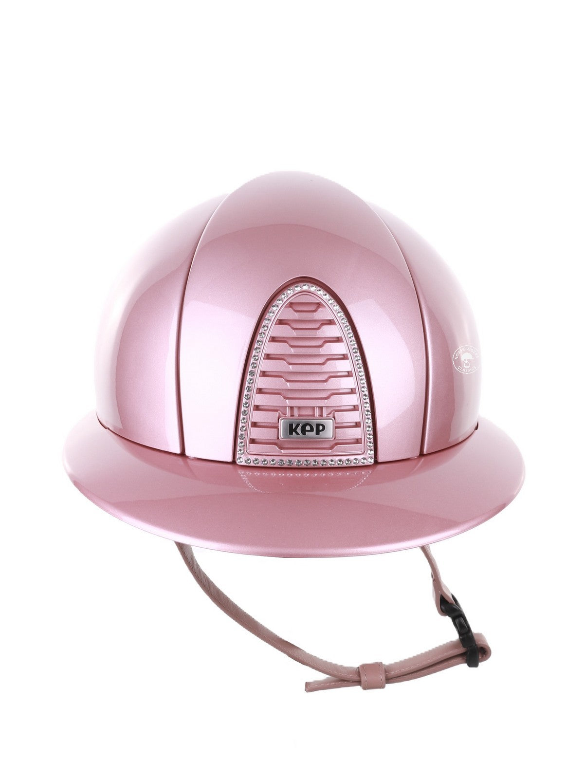 Kep Italia Paardrijhelm Cromo 2.0 Diamond Polo Klep Roze Swarovski Frame
