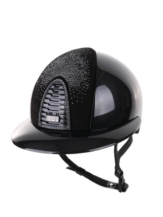 Casque Kep Italia Cromo 2.0 Diamond Polo Noir Shaded Silver Insert Swarovski Frame