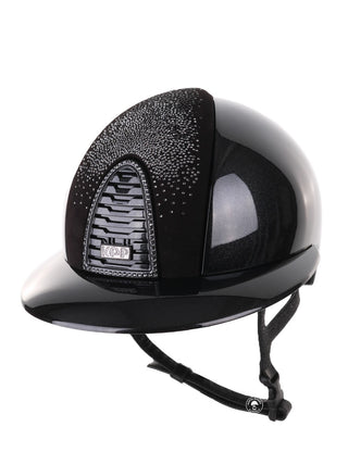 Casque Kep Italia Cromo 2.0 Diamond Polo Noir Shaded Silver Insert Swarovski Frame