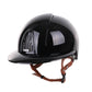 Casque d'équitation Kep Italia Smart Polish Polo Noir Jugulaire Beige