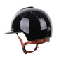 Casque d'équitation Kep Italia Smart Polish Polo Noir Jugulaire Beige