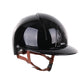 Casque d'équitation Kep Italia Smart Polish Polo Noir Jugulaire Beige
