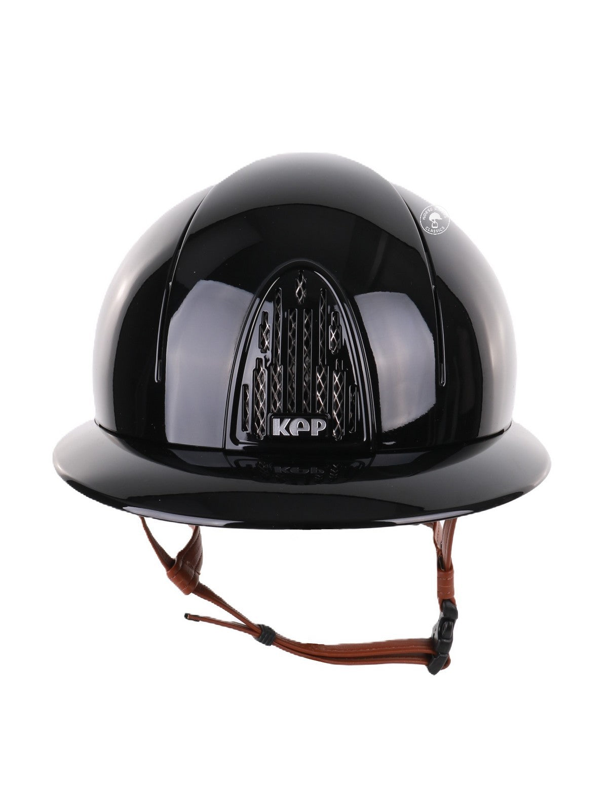 Casque d'équitation Kep Italia Smart Polish Polo Noir Jugulaire Beige