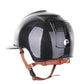 Casque Kep Italia E-Light Carbon Polo Noir Beige Jugulaire