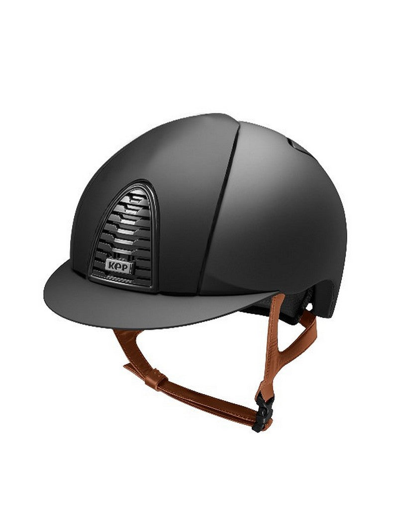 Kep Italia Paardrijhelm Cromo 2.0 Matt Zwart Beige Kinband