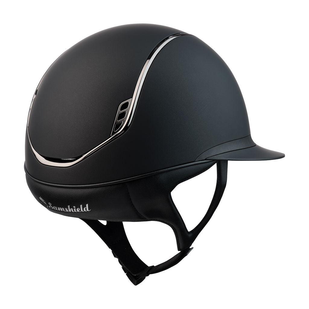 Samshield 2.0 Casque d'équitation Miss Shield Shadowmatt 5 cristaux Noir