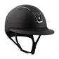 Samshield 2.0 Casque d'équitation Miss Shield Shadowmatt Tissu Cristal Bande frontale et Blason Noir