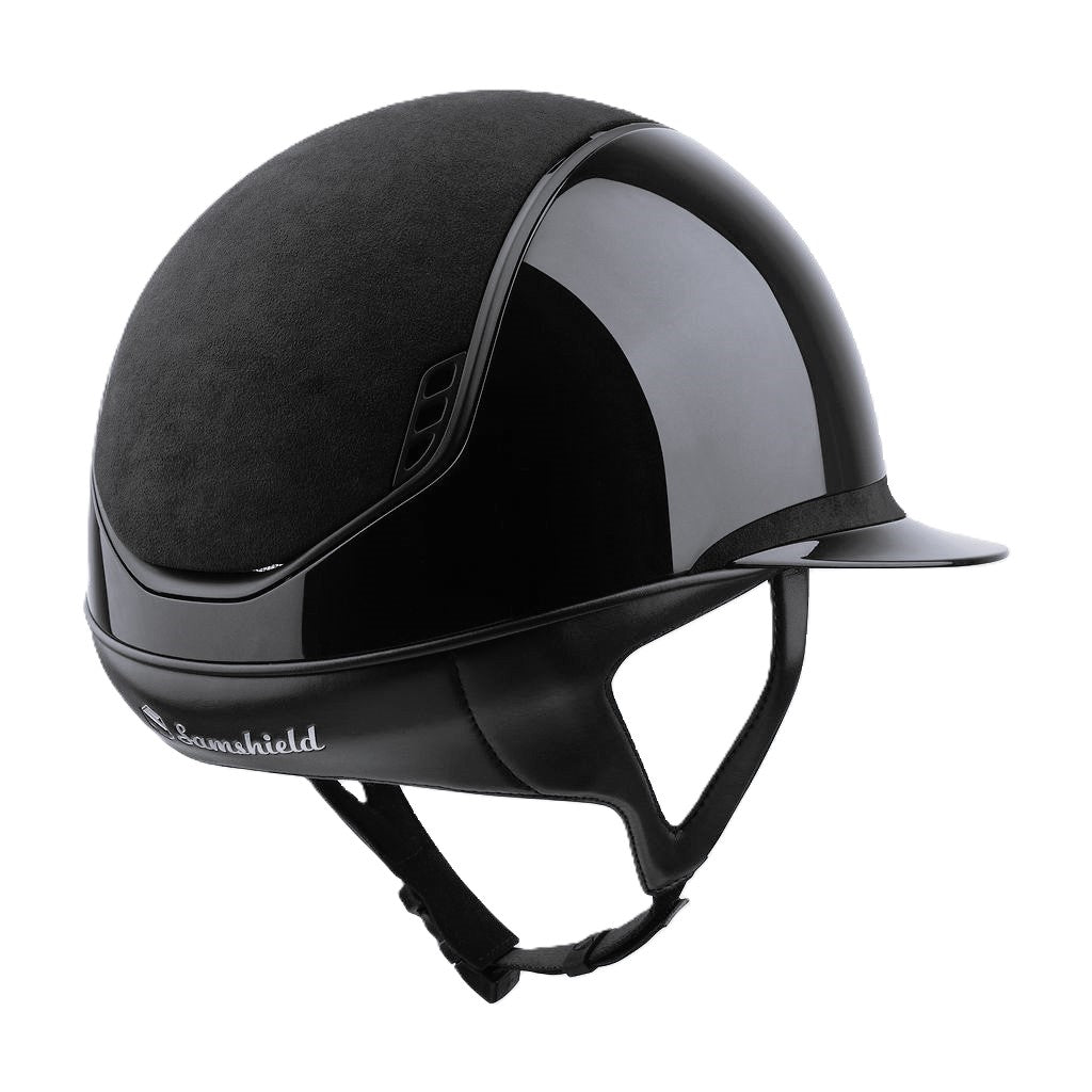 Samshield 2.0 Casque d'équitation Miss Shield Shadowglossy Alcantara Noir