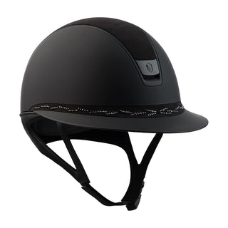 Samshield 2.0 Casque d'équitation Miss Shield Shadowmatt Fleur Swarovski Noir