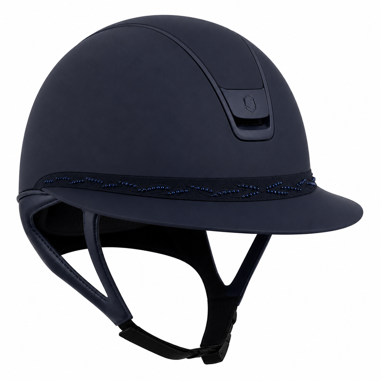 Samshield 2.0 Paardrijhelm Miss Shield Shadowmatt Flower Swarovski FB Navy