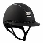 Samshield 2.0 Paardrijhelm Miss Shield Shadowmatt Flower Swarovski FB Black Chrome Zwart Zwart