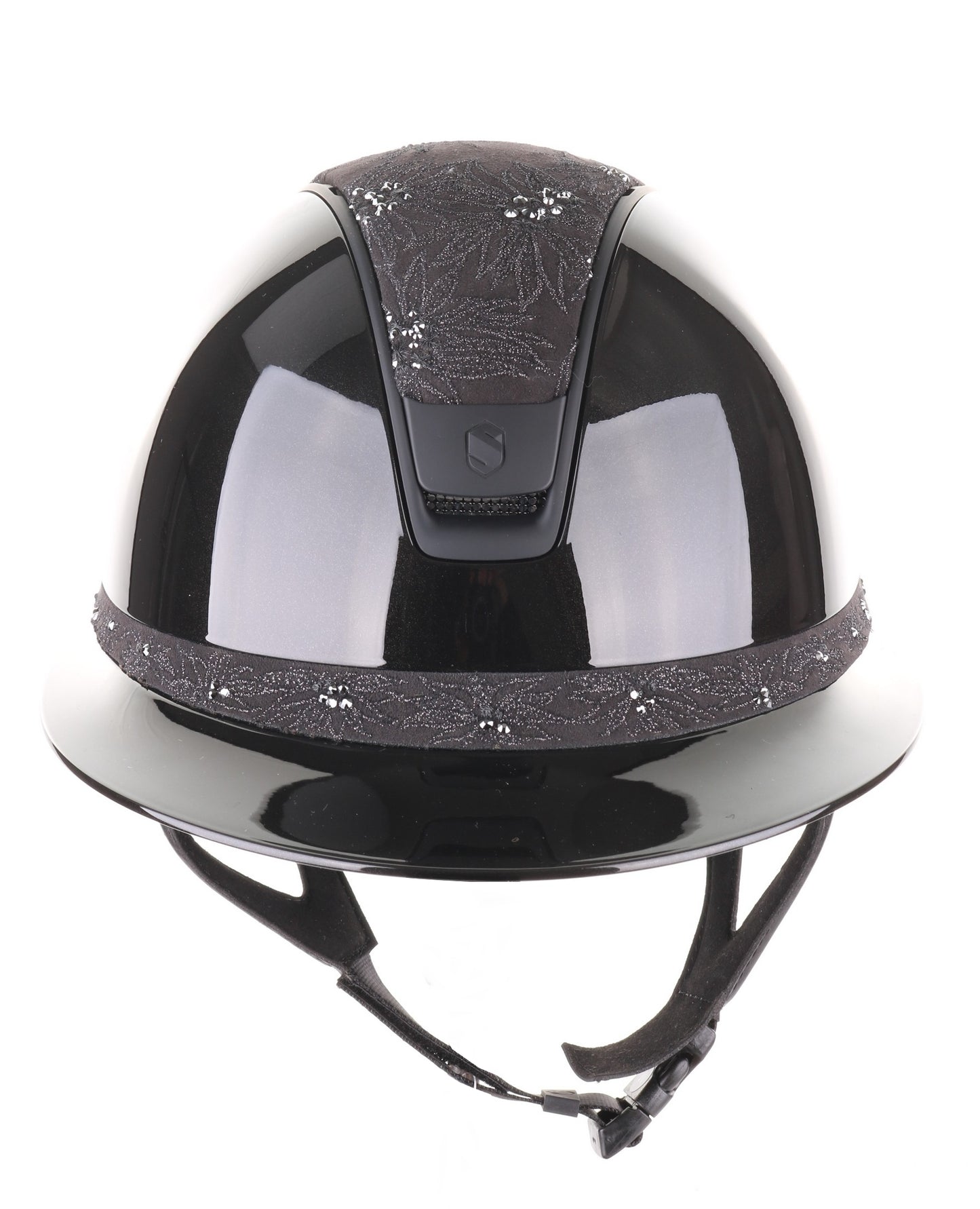 Samshield 2.0 Casque d'équitation Miss Shield Shadowglossy Fleur de Printemps Noir