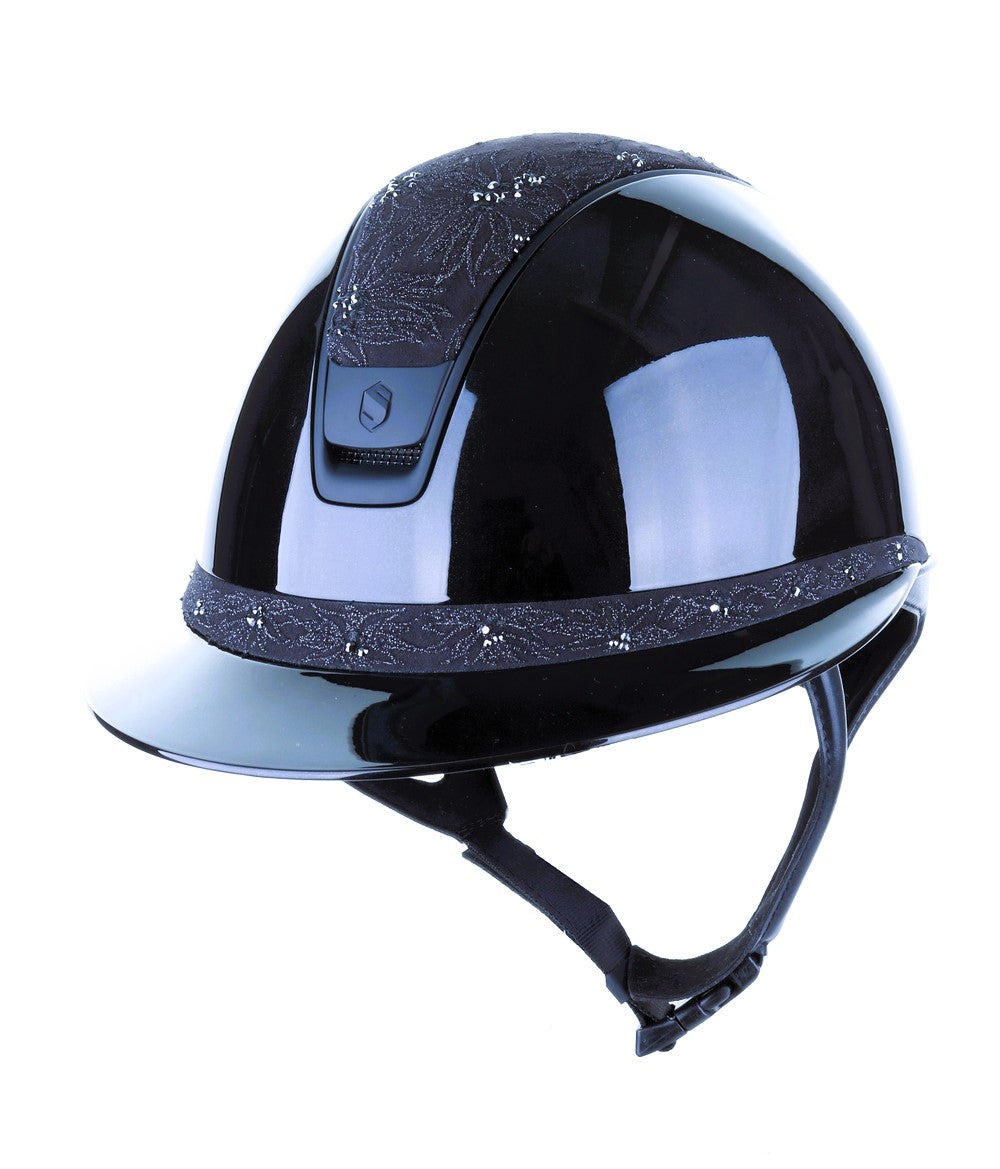 Samshield 2.0 Casque d'équitation Miss Shield Shadowglossy Fleur de Printemps Marine