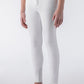Pantalon d'équitation pour garçons avec grip aux genoux Jhoank blanc