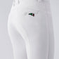 Pantalon d'équitation pour garçons avec grip aux genoux Jhoank blanc