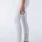 Pantalon d'équitation pour garçons avec grip aux genoux Jhoank blanc