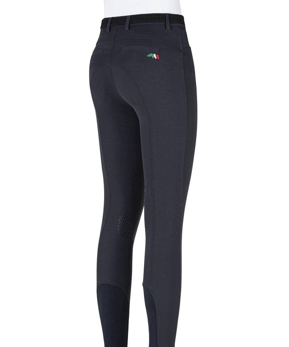 Equiline pantalon d'équitation filles genoux grip Jinak bleu