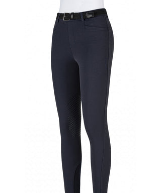 Equiline pantalon d'équitation filles genoux grip Jinak bleu