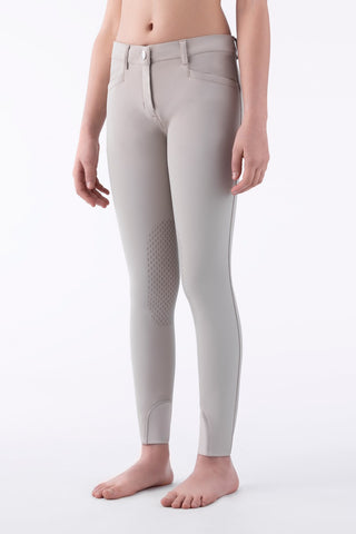 Equiline pantalon d'équitation filles genoux grip Jinak beige