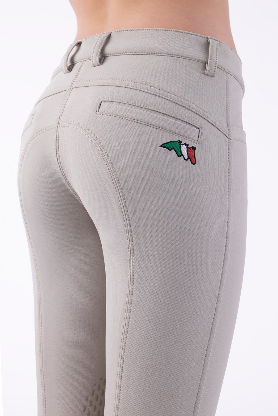 Equiline pantalon d'équitation filles genoux grip Jinak beige