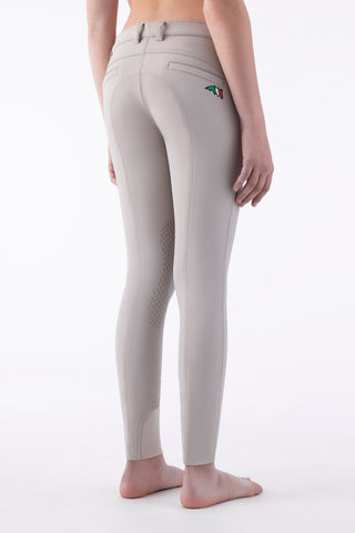 Equiline pantalon d'équitation filles genoux grip Jinak beige