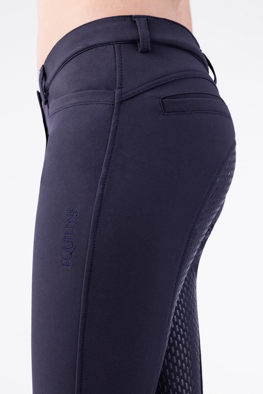 Equiline pantalon d'équitation fille full grip Jaklink bleu