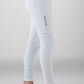 Leggings d'équitation unisexes junior Equiline Full Grip Gingef Blanc