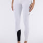 Pantalon d'équitation pour femmes Equiline avec grip aux genoux Cornek blanc