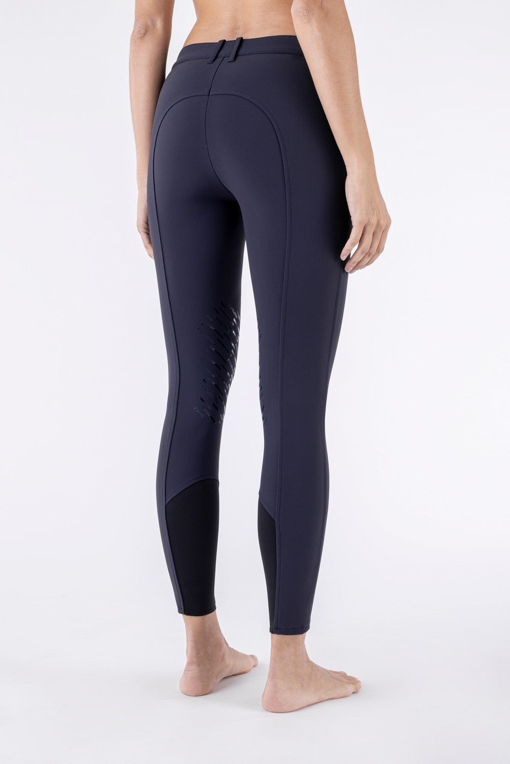 Pantalon d'équitation pour femmes Equiline avec grip aux genoux Cornek navy