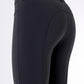 Pantalon d'équitation femme Equiline genoux grip Cornek noir