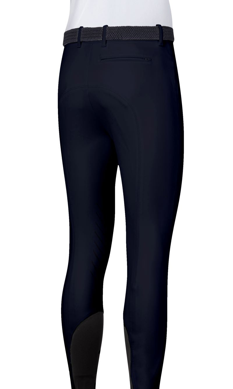 Equiline pantalon d'équitation d'hiver pour hommes avec grip aux genoux Wrentk Navy