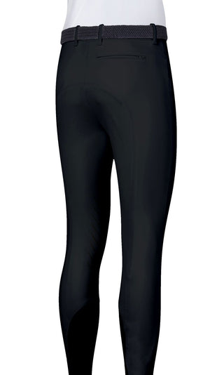 Equiline pantalon d'équitation d'hiver pour hommes avec grip aux genoux Wrentk Noir