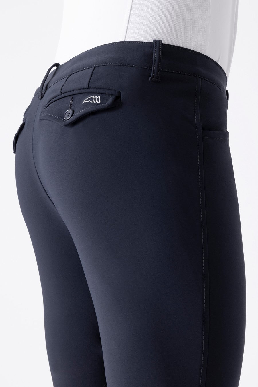 Pantalon d'équitation pour hommes avec grip aux genoux Albertk bleu