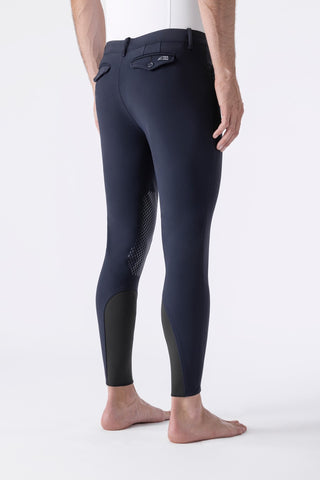 Pantalon d'équitation pour hommes avec grip aux genoux Albertk bleu