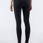 Pantalon d'équitation Equiline femme pleine adhérence taille haute Crystalef Noir