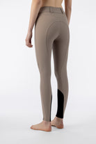 Equiline rijbroek dames full grip hoge band Crystalef Taupe