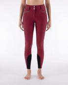 Equiline Rijbroek Dames Full Grip Hoge Band Eqcrystalef Alpine Plum Alpine Plum