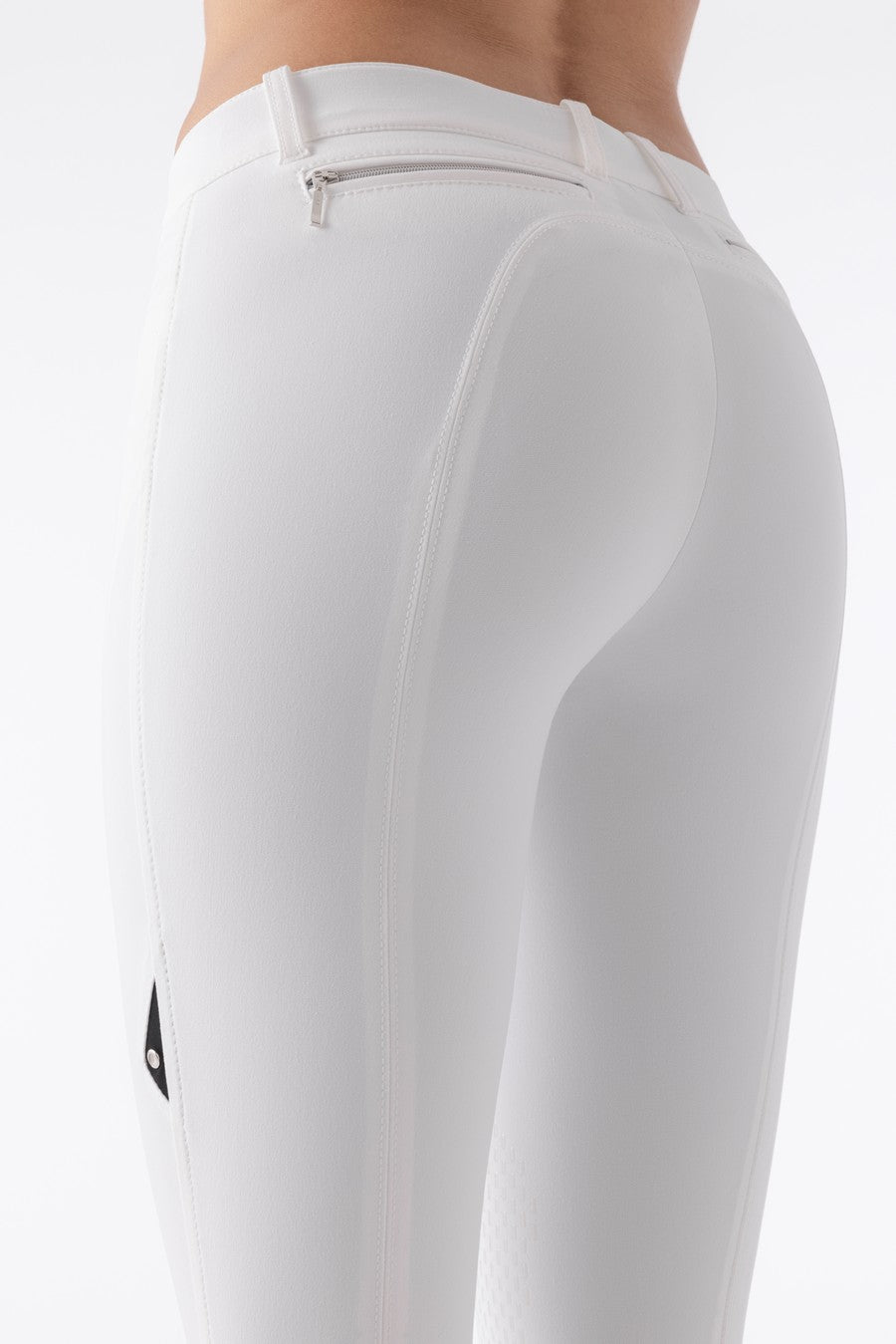 Equiline pantalon d'équitation femme genoux grip Ash blanc