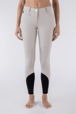 Equiline pantalon d'équitation femme genoux grip Ash beige