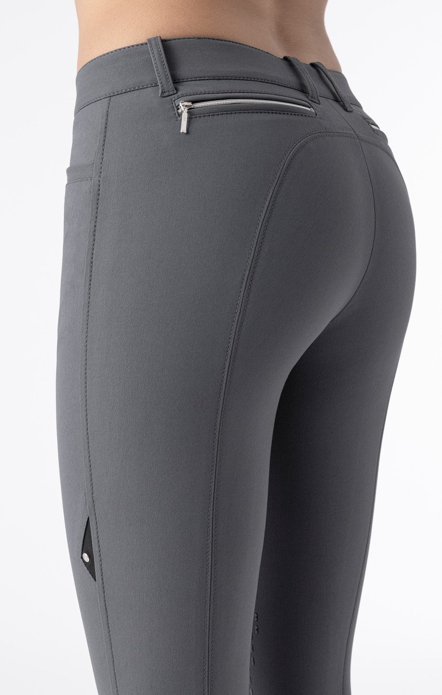 Equiline pantalon d'équitation femme genoux grip Ash gris