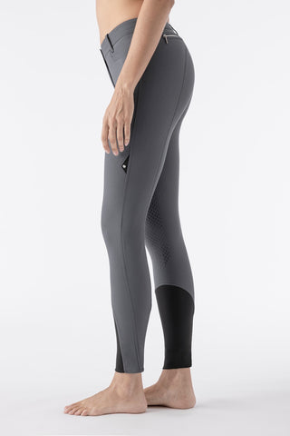 Equiline pantalon d'équitation femme genoux grip Ash gris