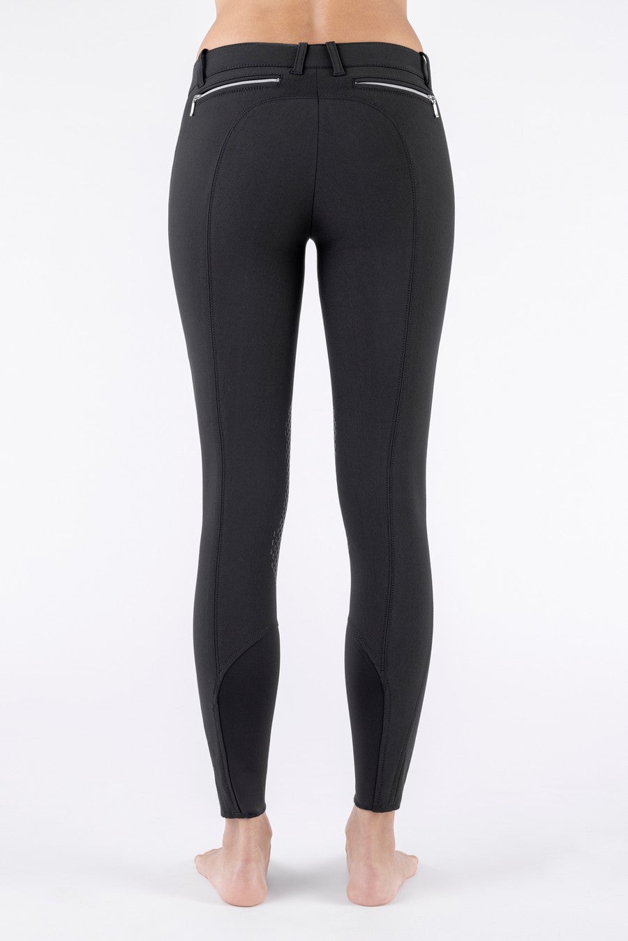 Equiline pantalon d'équitation femme genoux grip Ash noir